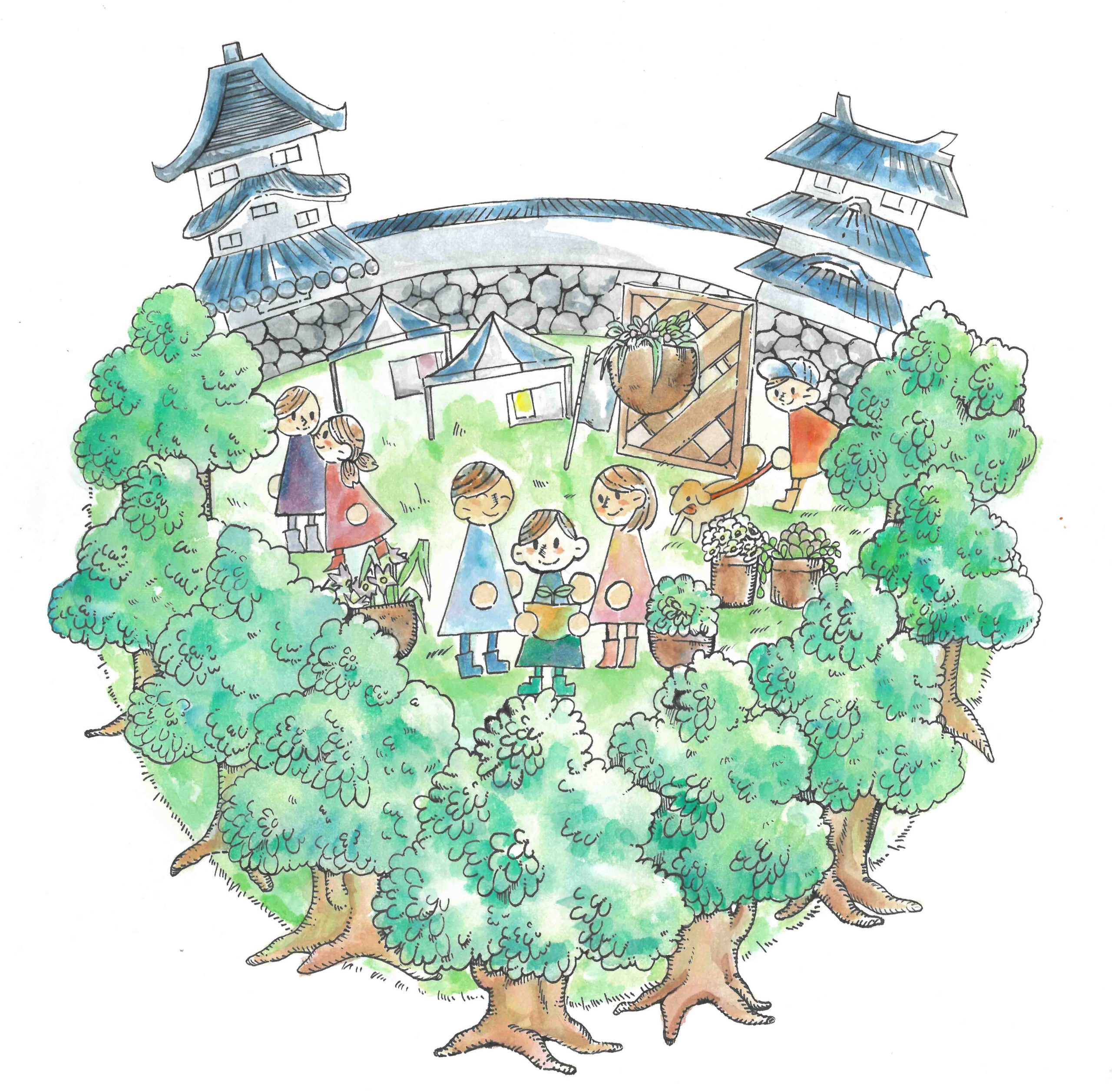 「ひょうごまちなみガーデンショー」イメージイラスト